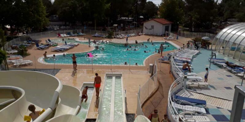 Camping Landes | toboggans piscine